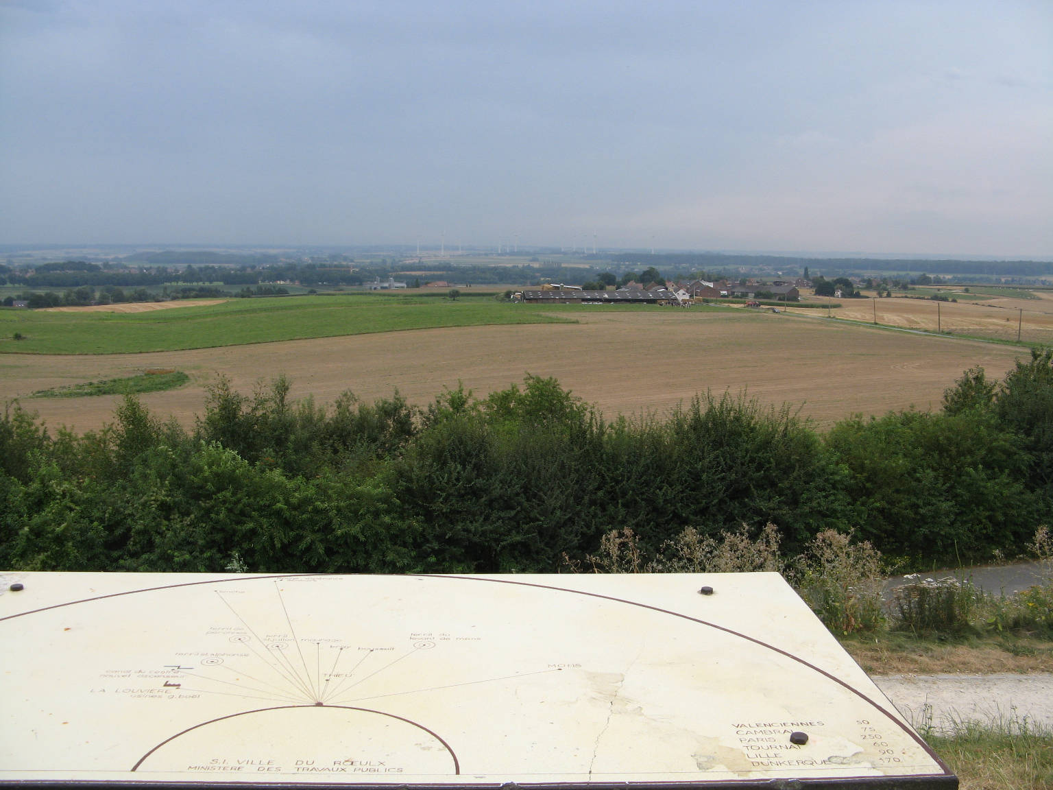 View from the motorway services 